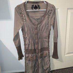 Salvage Military Style Cardigan